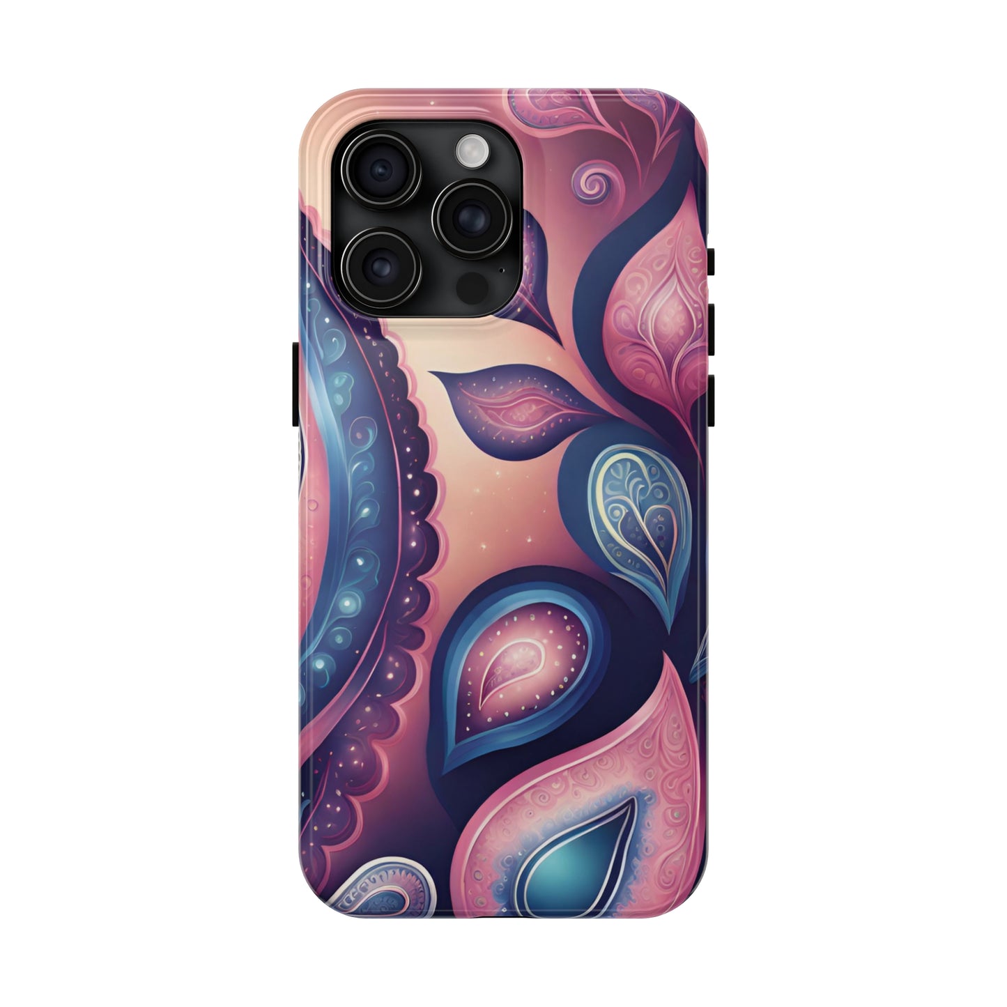 Pink Peacock Paisley Iphone Tough Case