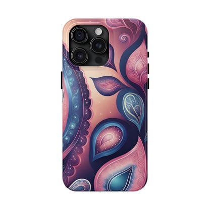 Pink Peacock Paisley Iphone Tough Case