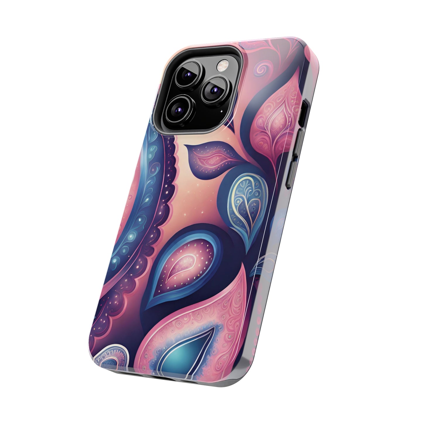 Pink Peacock Paisley Iphone Tough Case