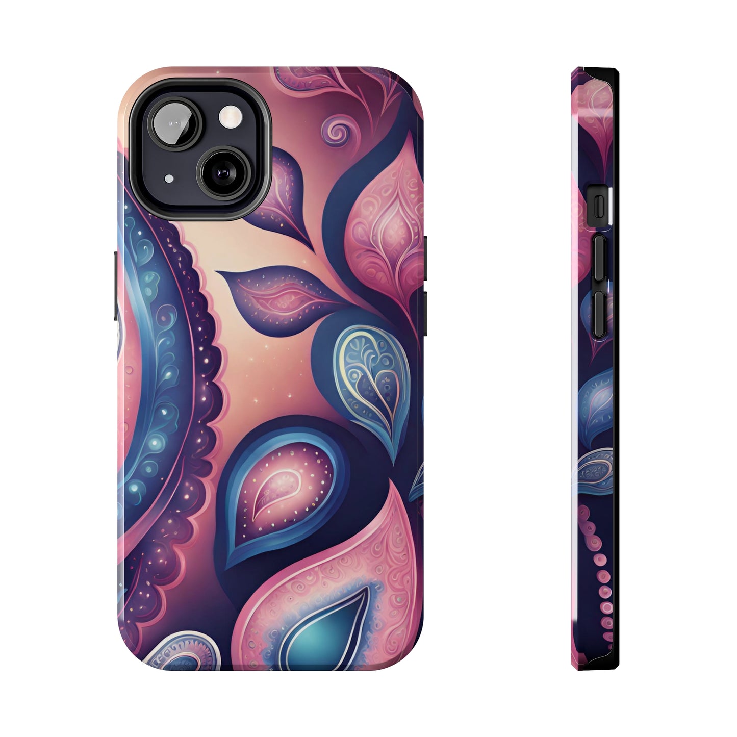 Pink Peacock Paisley Iphone Tough Case