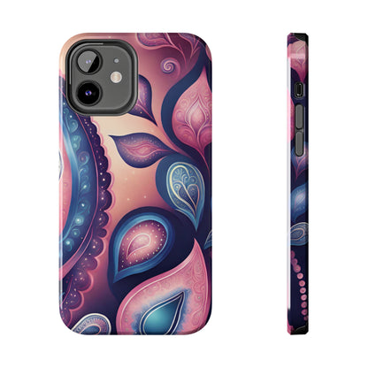 Pink Peacock Paisley Iphone Tough Case