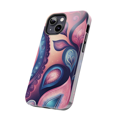 Pink Peacock Paisley Iphone Tough Case