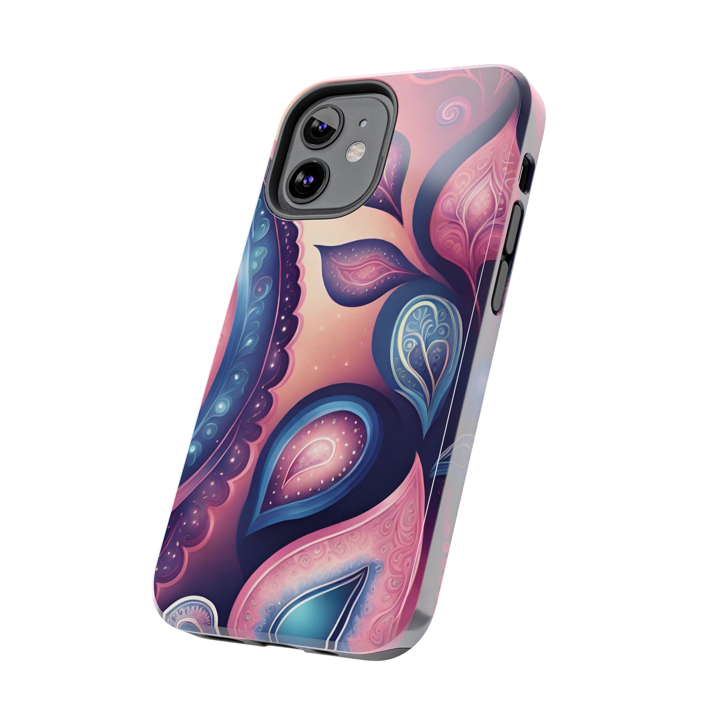 Pink Peacock Paisley Iphone Tough Case