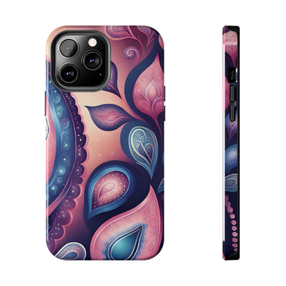 Pink Peacock Paisley Iphone Tough Case