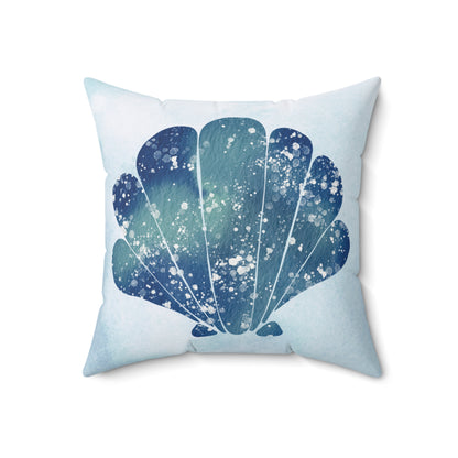 Reversible Sea Shell Throw Pillow