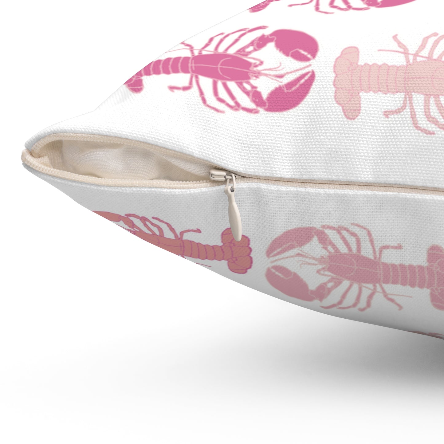 Ombre Pink Lobster Throw Pillow