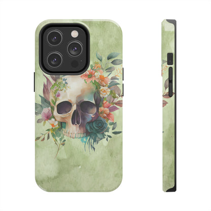 Flowers and Skull IPhone Tough Case