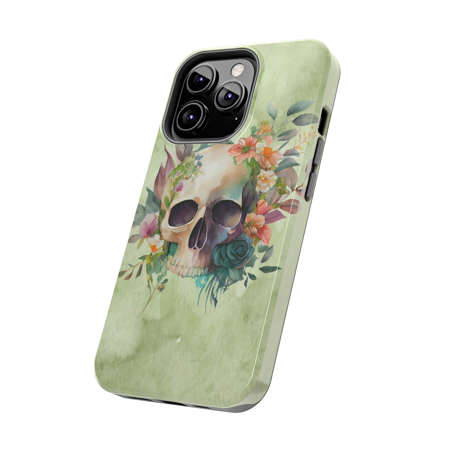 Flowers and Skull IPhone Tough Case