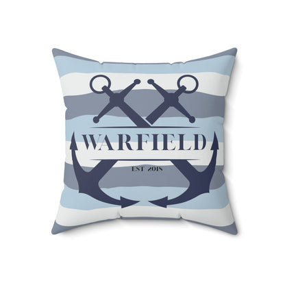 Custom Anchor Name Throw Pillow