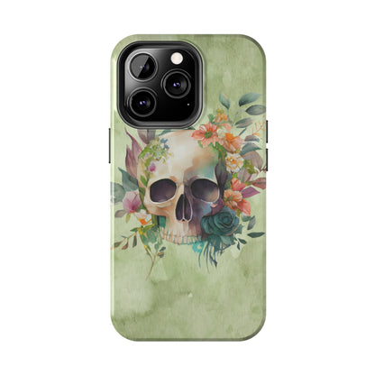 Flowers and Skull IPhone Tough Case