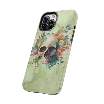 Flowers and Skull IPhone Tough Case