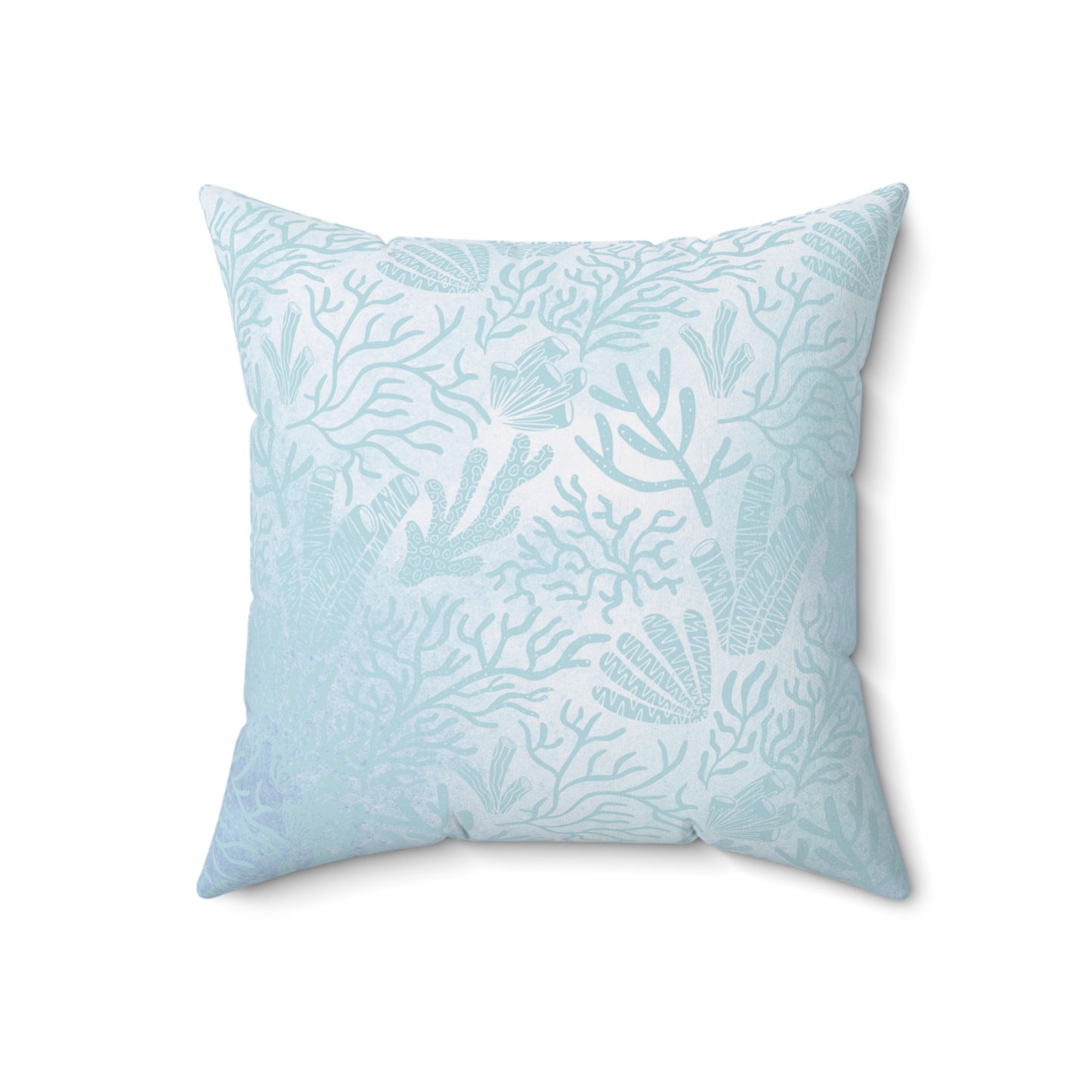 Reversible Sea Shell Throw Pillow