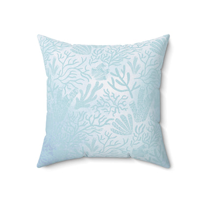 Reversible Sea Shell Throw Pillow