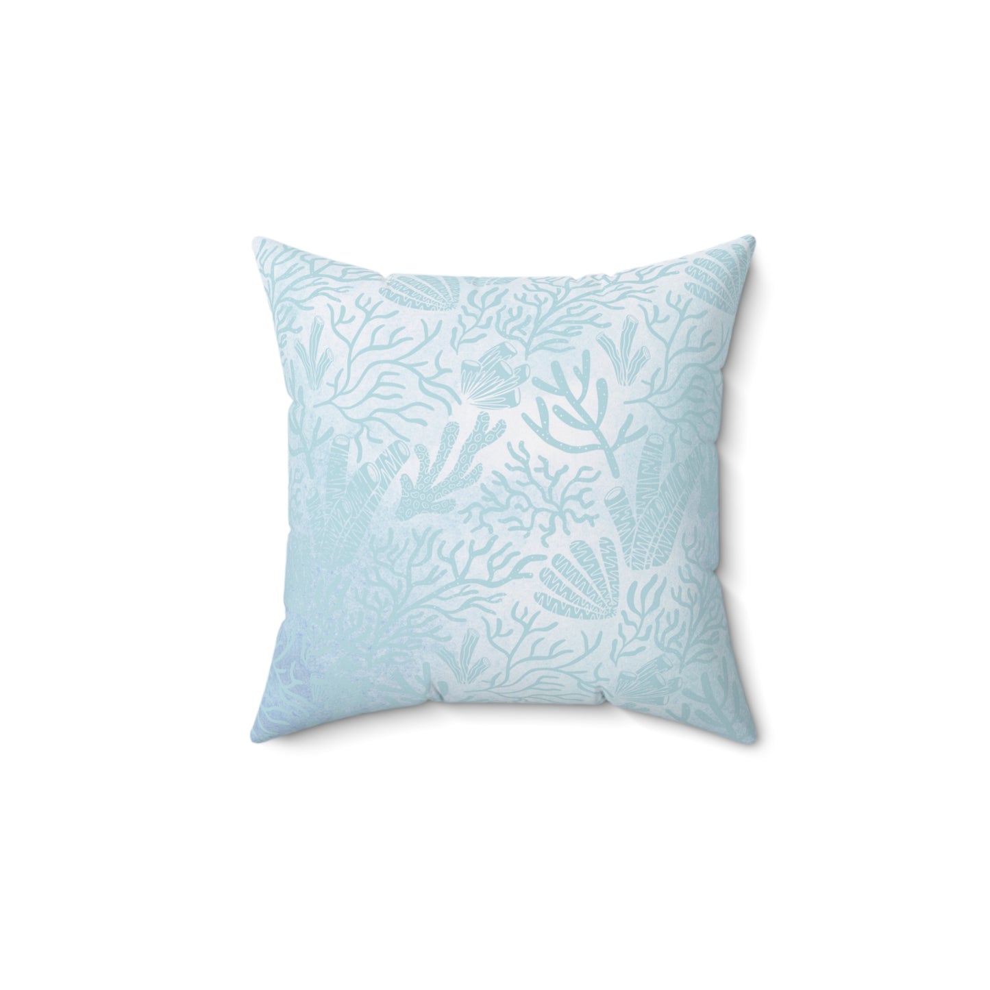 Reversible Sea Shell Throw Pillow