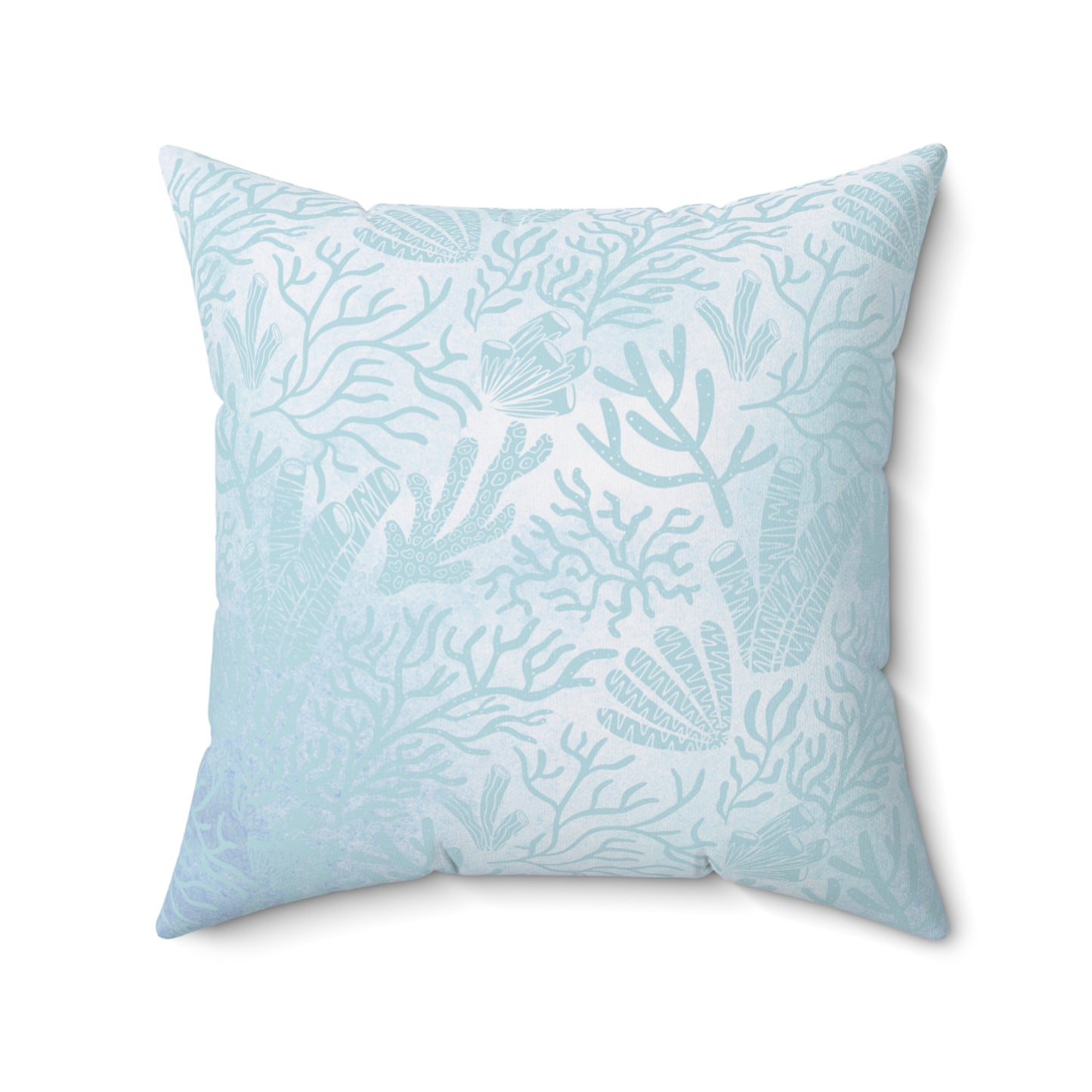 Reversible Sea Shell Throw Pillow