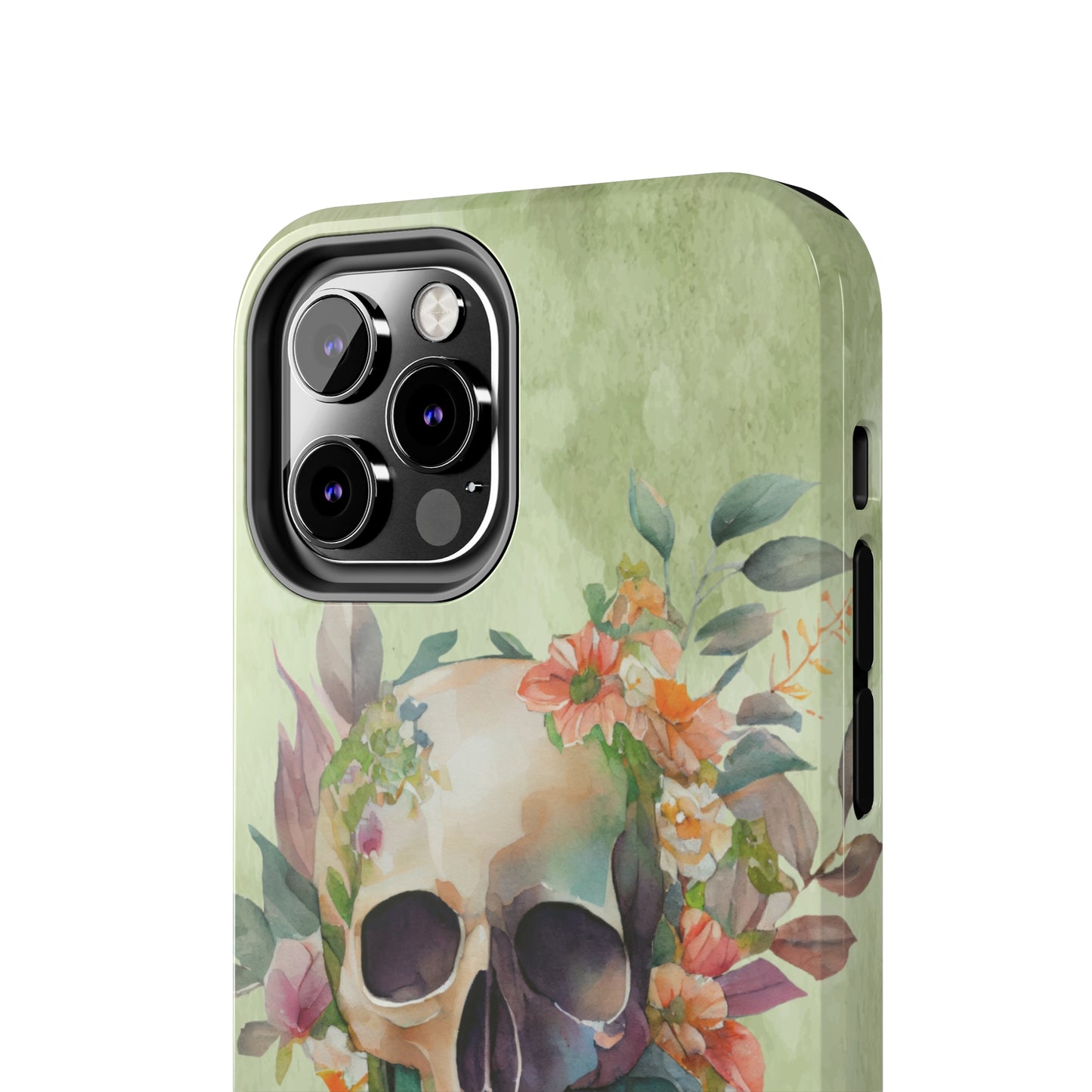 Flowers and Skull IPhone Tough Case