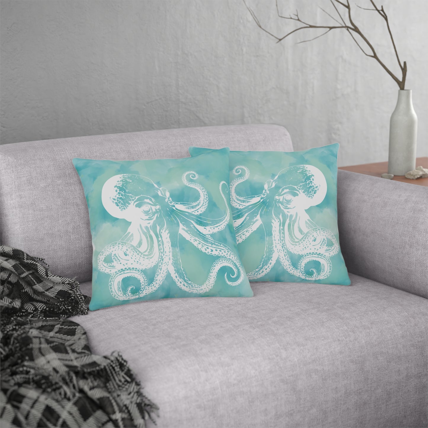 Oceanside Octopus Indoor/ Outdoor Waterproof Pillows