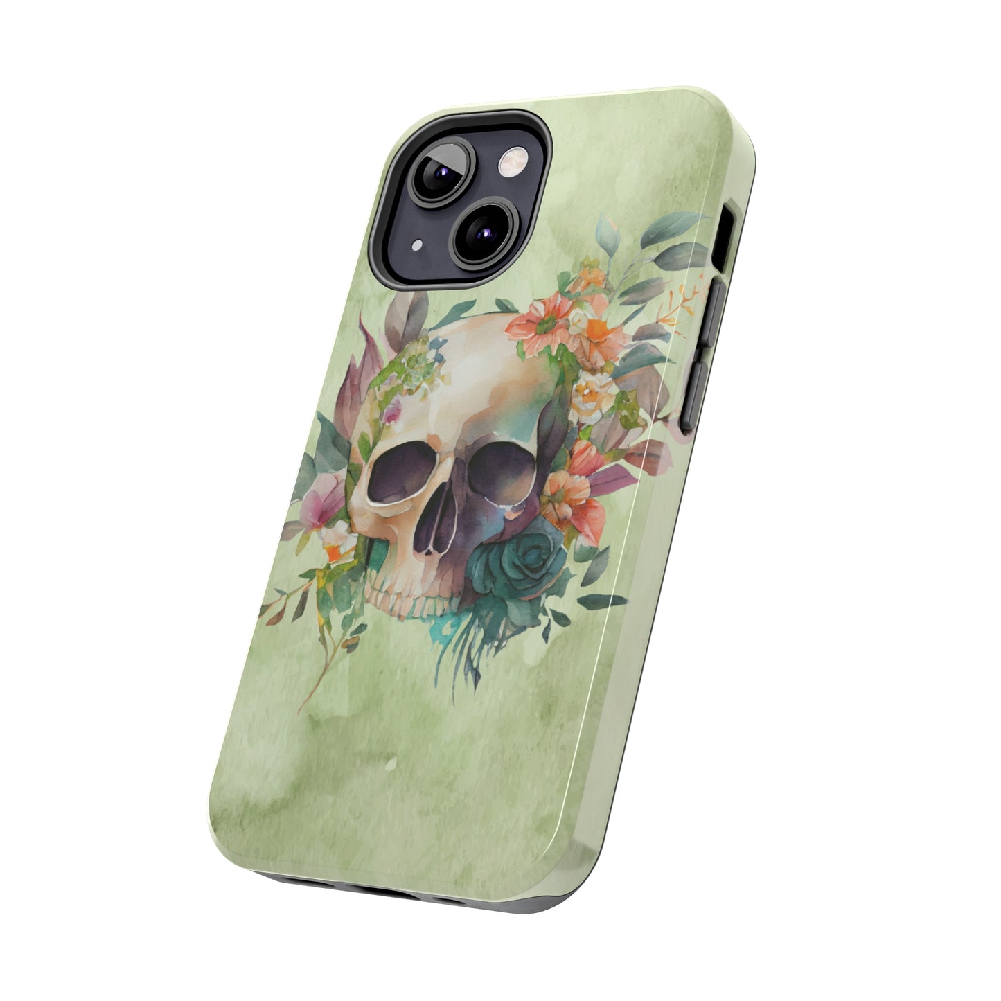 Flowers and Skull IPhone Tough Case