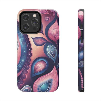 Pink Peacock Paisley Iphone Tough Case