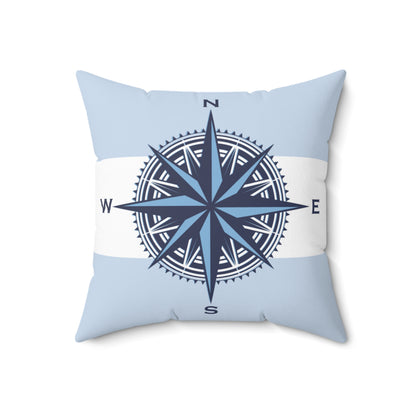 Nautical Compas Throw Pillow