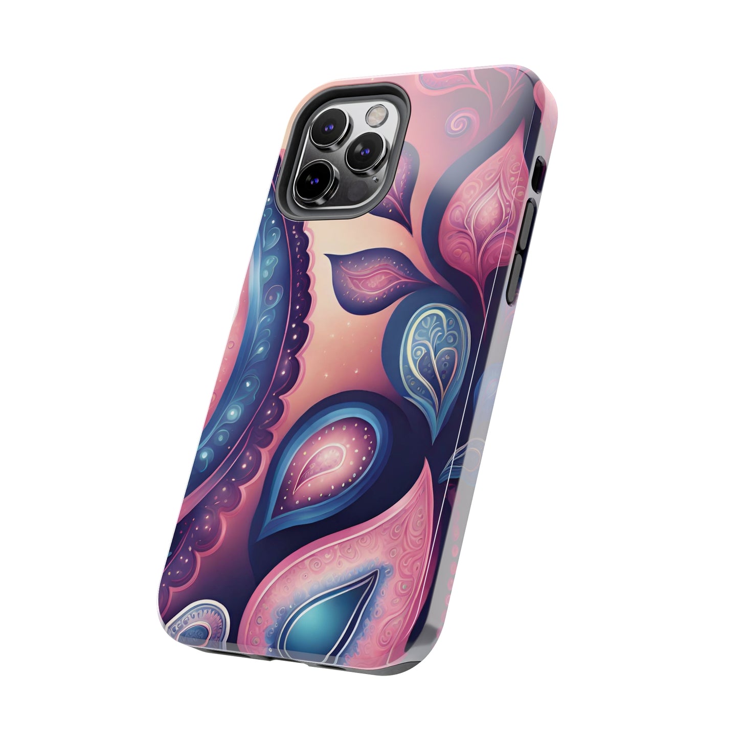 Pink Peacock Paisley Iphone Tough Case