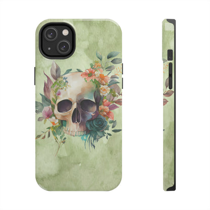 Flowers and Skull IPhone Tough Case