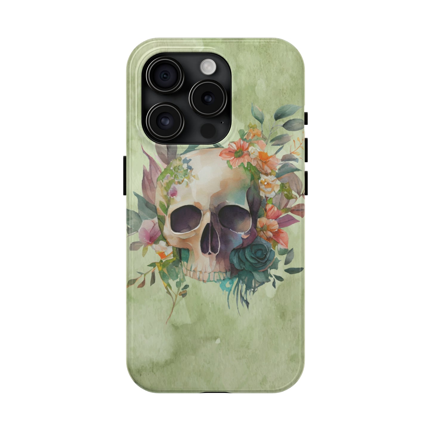 Flowers and Skull IPhone Tough Case