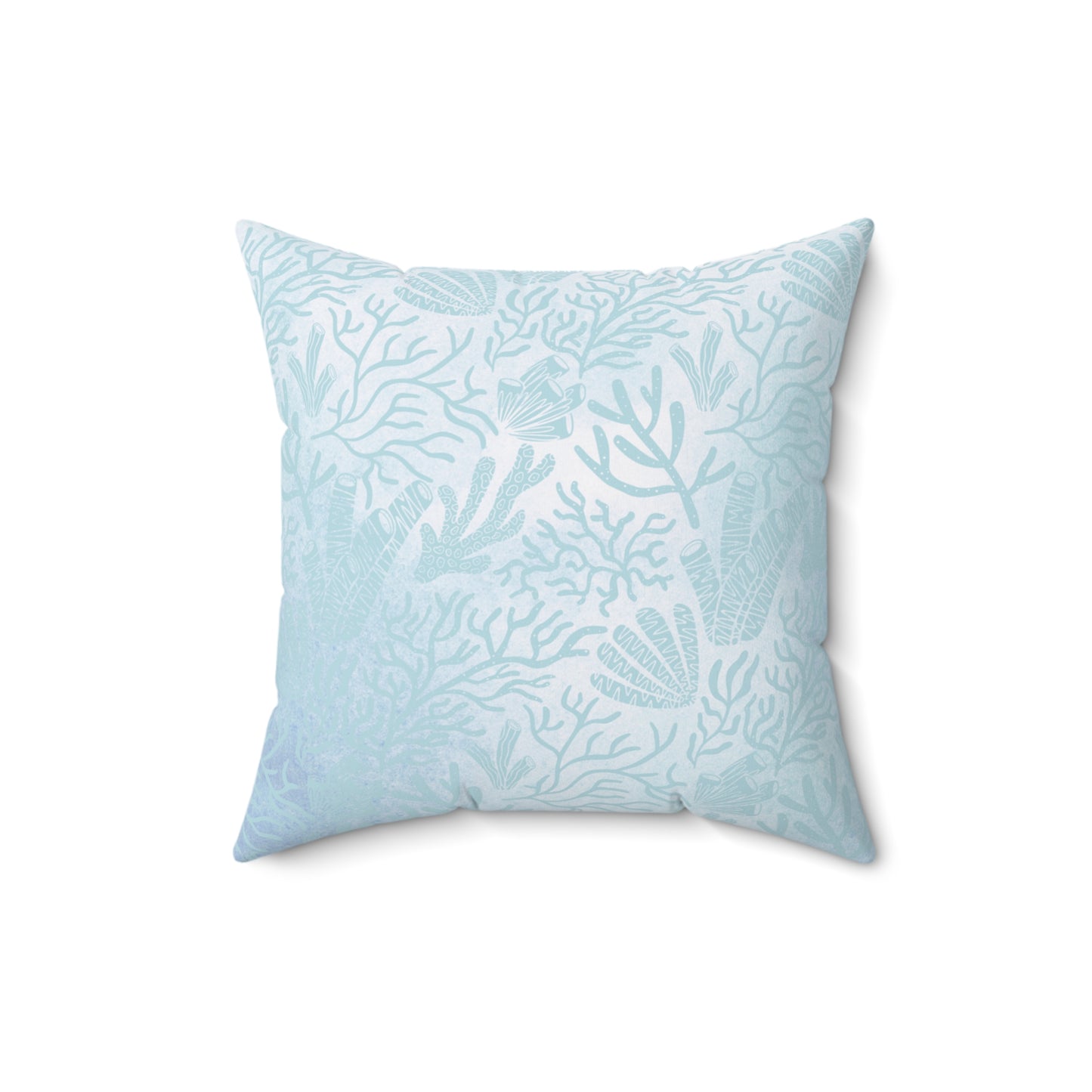 Reversible Sea Shell Throw Pillow