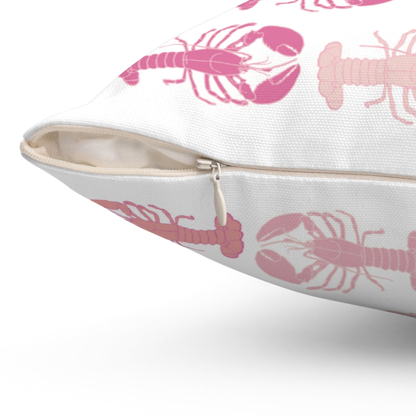 Ombre Pink Lobster Throw Pillow