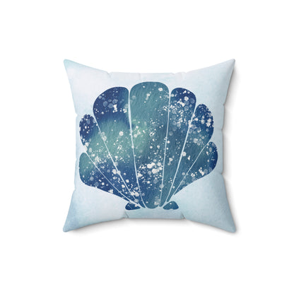 Reversible Sea Shell Throw Pillow