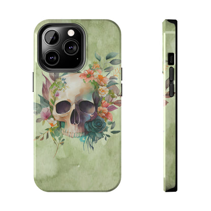 Flowers and Skull IPhone Tough Case