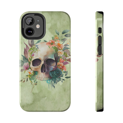 Flowers and Skull IPhone Tough Case