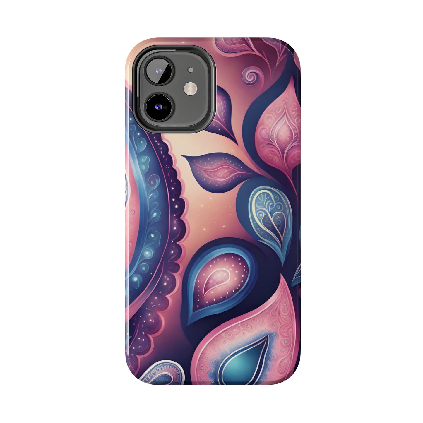 Pink Peacock Paisley Iphone Tough Case