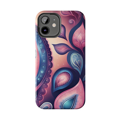 Pink Peacock Paisley Iphone Tough Case