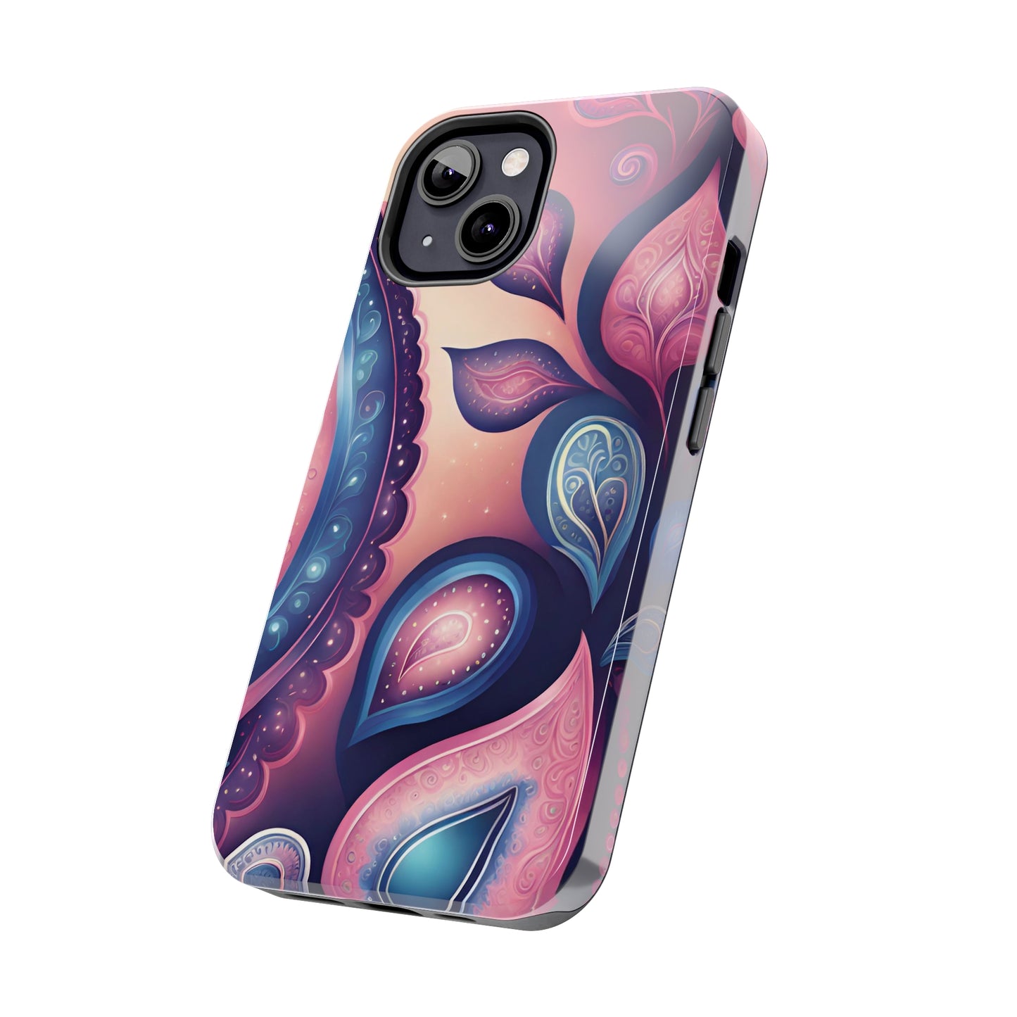 Pink Peacock Paisley Iphone Tough Case