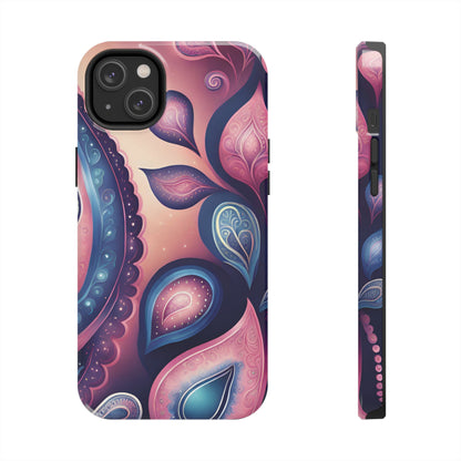 Pink Peacock Paisley Iphone Tough Case