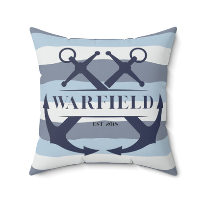 Custom Anchor Name Throw Pillow