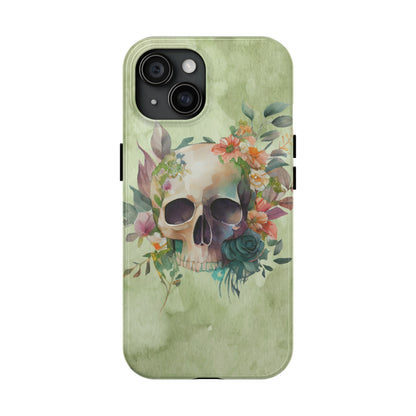 Flowers and Skull IPhone Tough Case