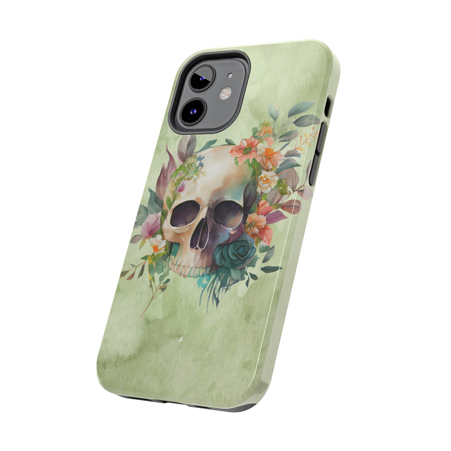 Flowers and Skull IPhone Tough Case