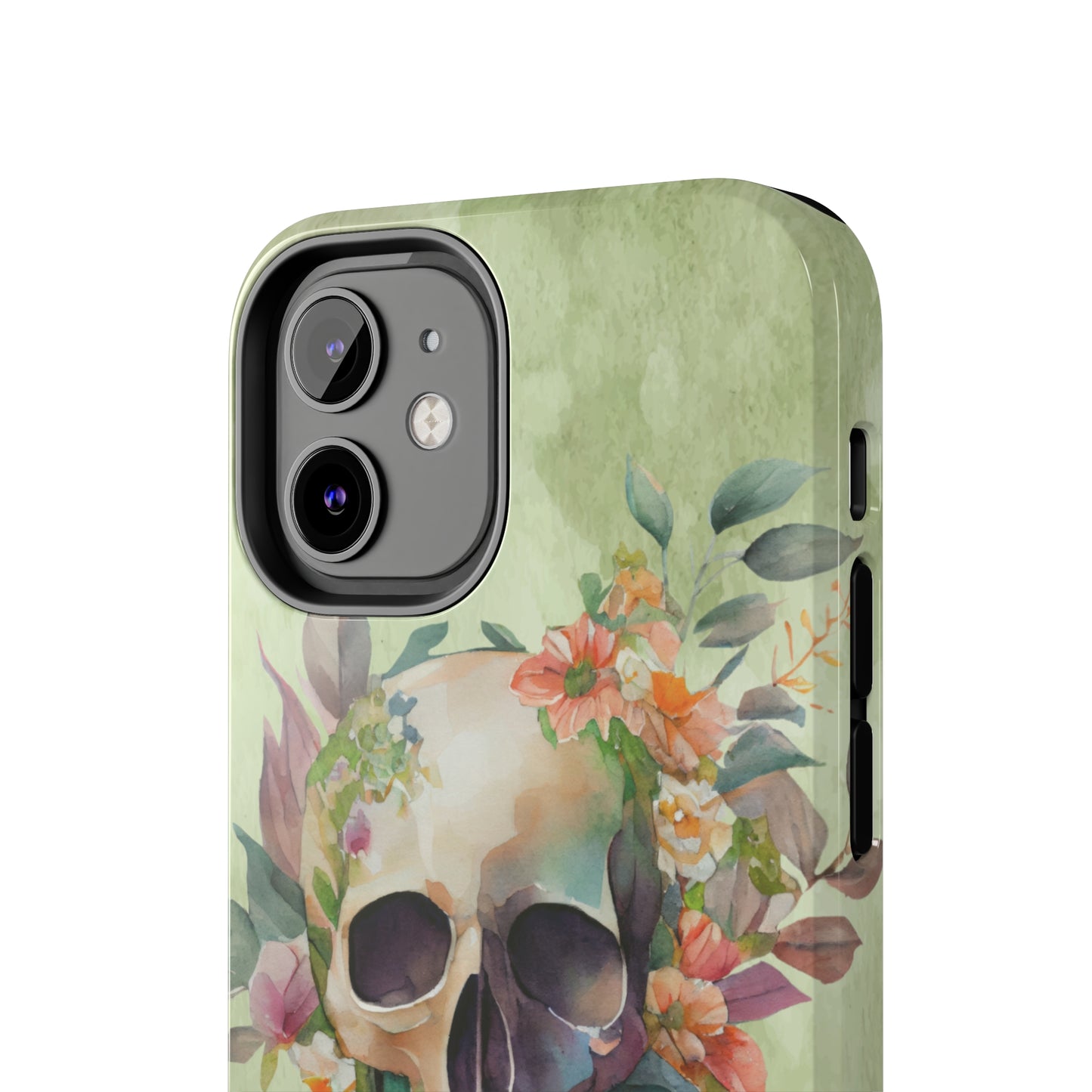 Flowers and Skull IPhone Tough Case