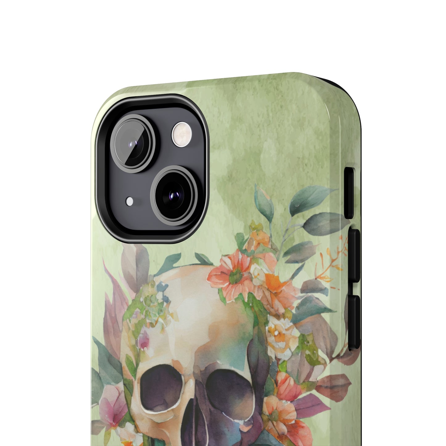 Flowers and Skull IPhone Tough Case