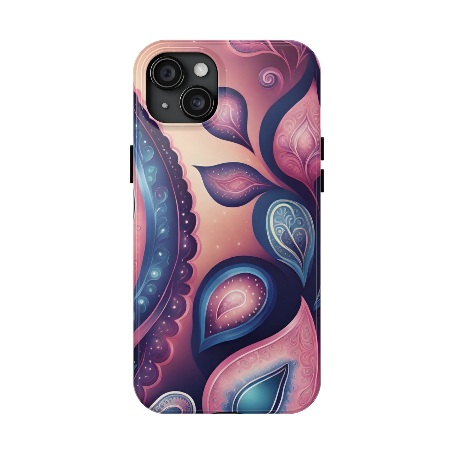 Pink Peacock Paisley Iphone Tough Case