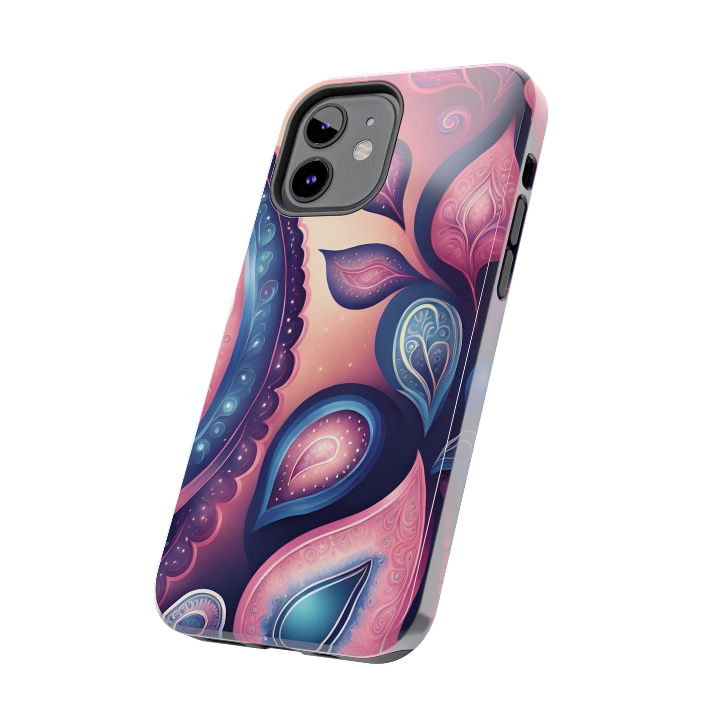 Pink Peacock Paisley Iphone Tough Case