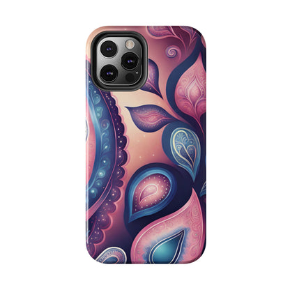 Pink Peacock Paisley Iphone Tough Case