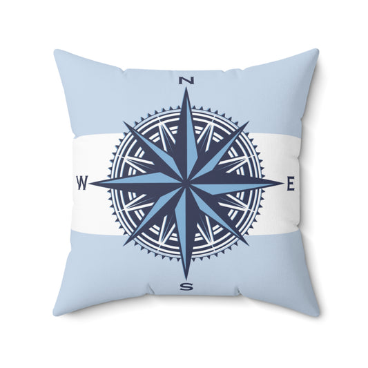 Nautical Compas Throw Pillow