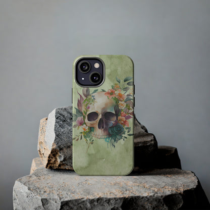 Flowers and Skull IPhone Tough Case