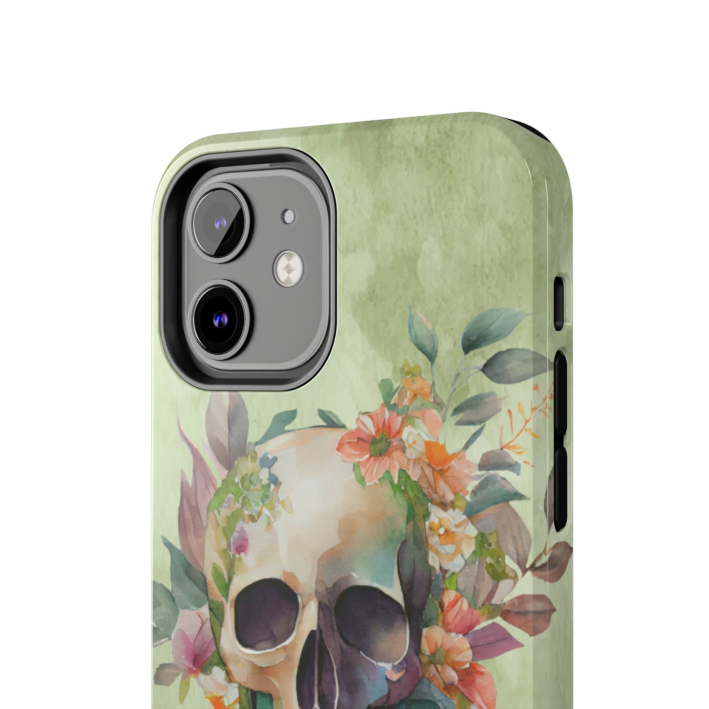 Flowers and Skull IPhone Tough Case