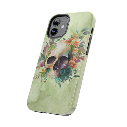 Flowers and Skull IPhone Tough Case