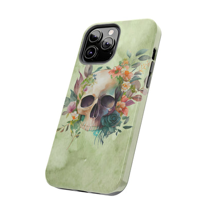 Flowers and Skull IPhone Tough Case