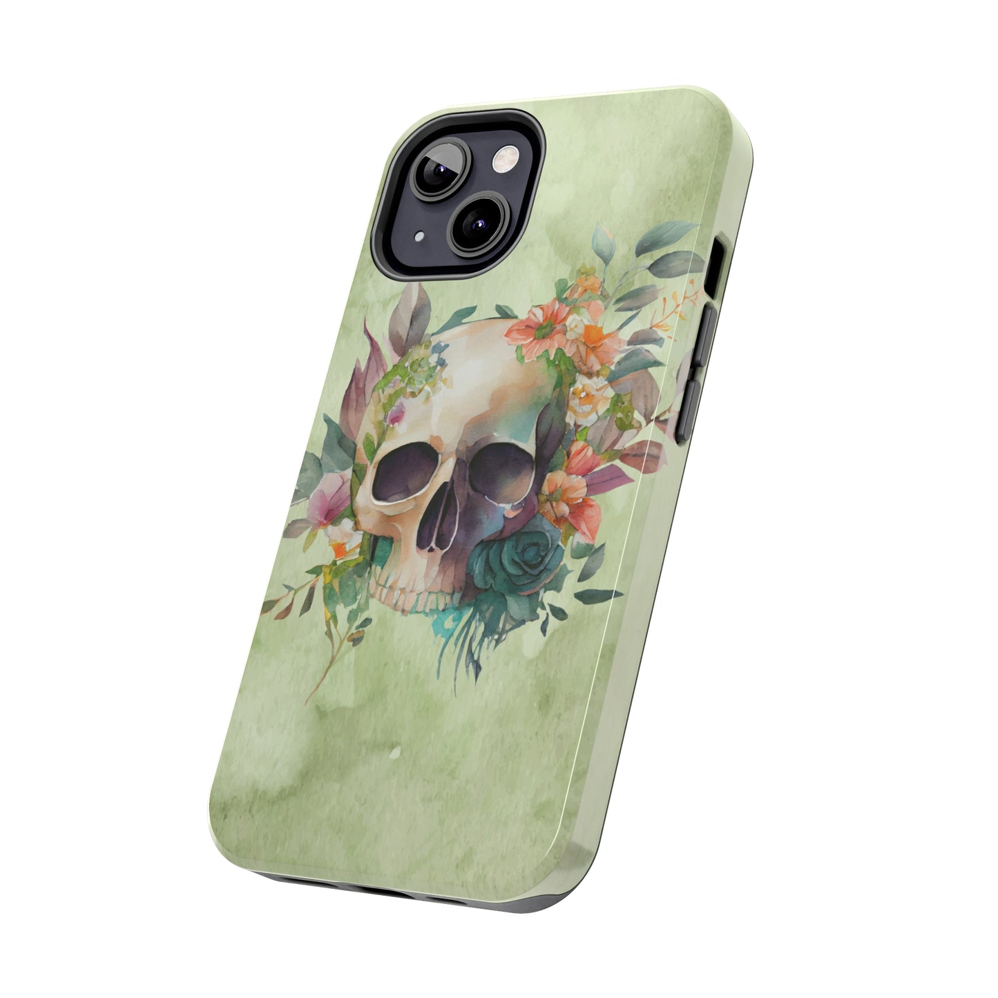 Flowers and Skull IPhone Tough Case